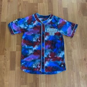 Boys Nike SB Dri-Fit Galaxy Button-up Jersey Shirt